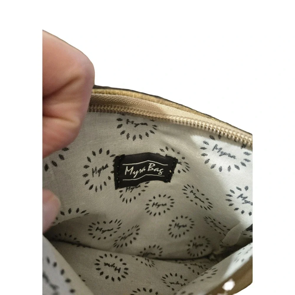 Myra Bag Wristlet Set 3 New Cowhide Leather Southwestern‎ Zebra Chevron Pouches